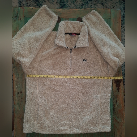 Kimes Ranch LL Bourbon Khaki Tan 1/4 Zip Fuzzy Fleece Sweatshirt women’s XXL - Picture 9 of 10
